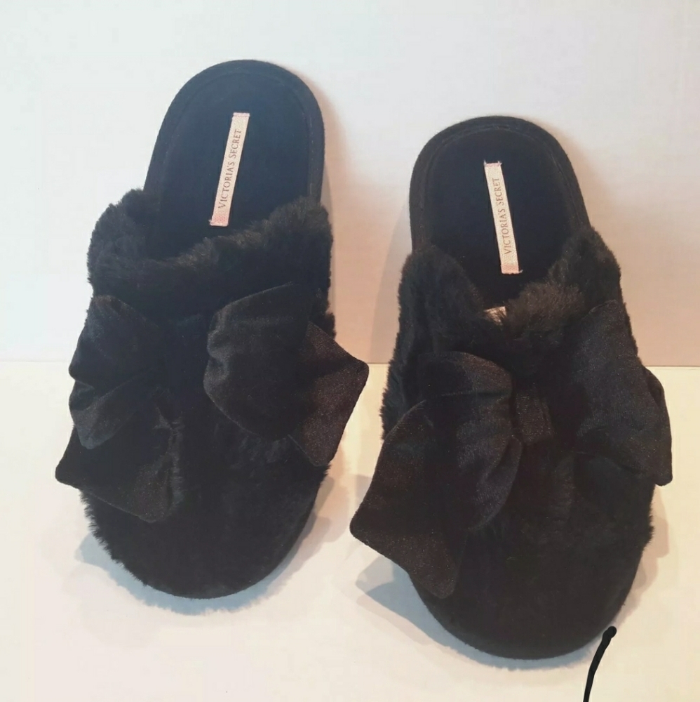 Victoria secret slippers bow